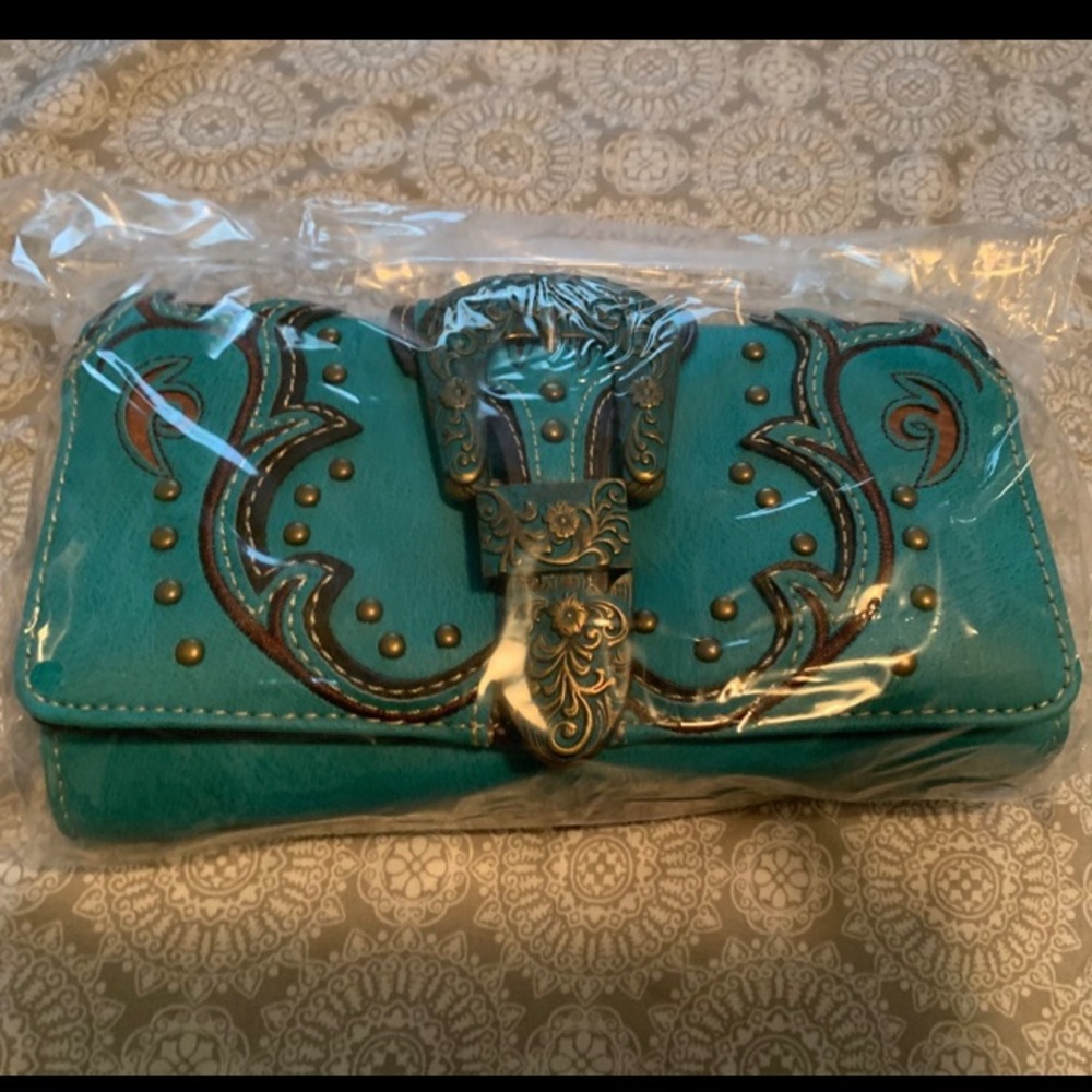 COPY - Teal western wallet